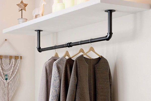 hang clothes from ceiling