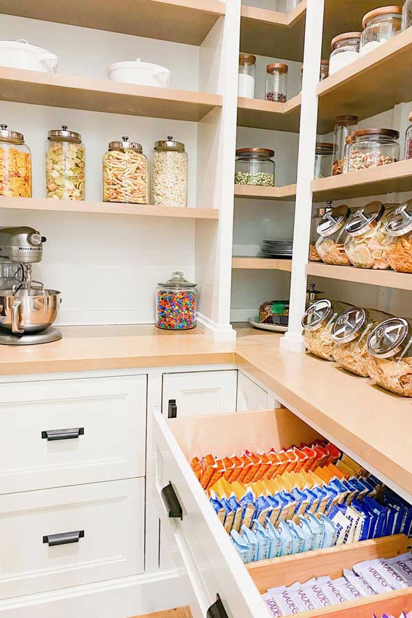 store pantry items in jars