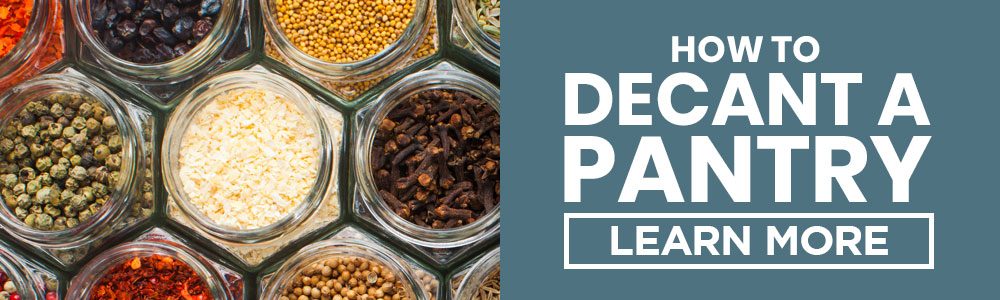 how to decant a pantry