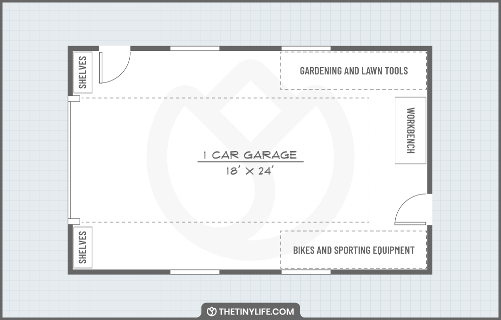 1 car small gareage floorplan