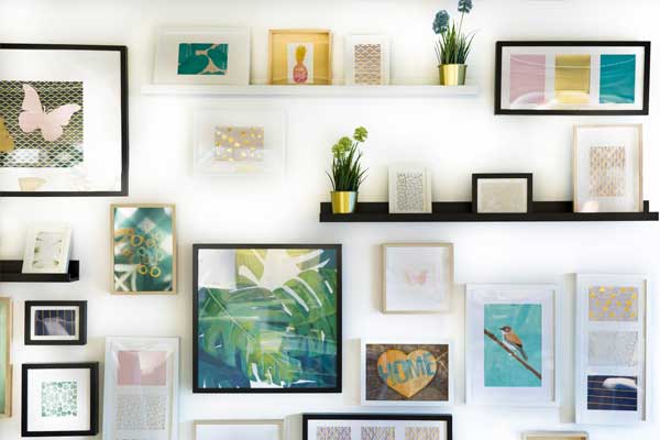Opt for photo wall instead of frames