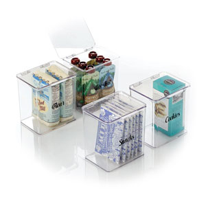 Plastic Stackable Food Storage Container Boxes