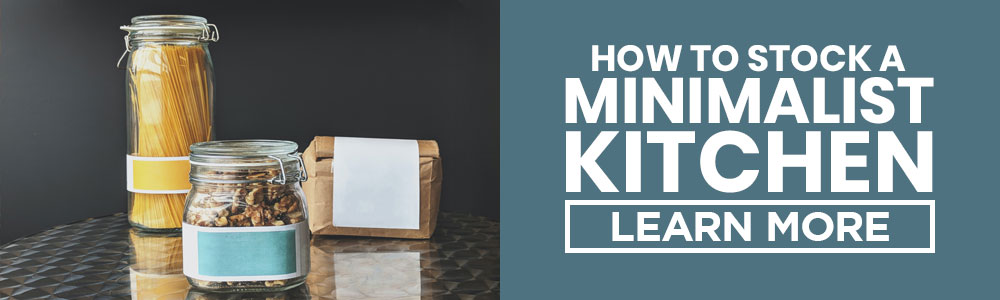 how to equip a minimalist kitchen