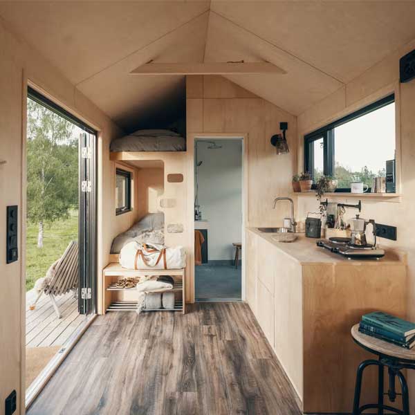 modern style interior design tiny house