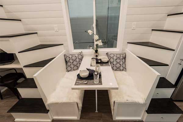 tiny home dining booth
