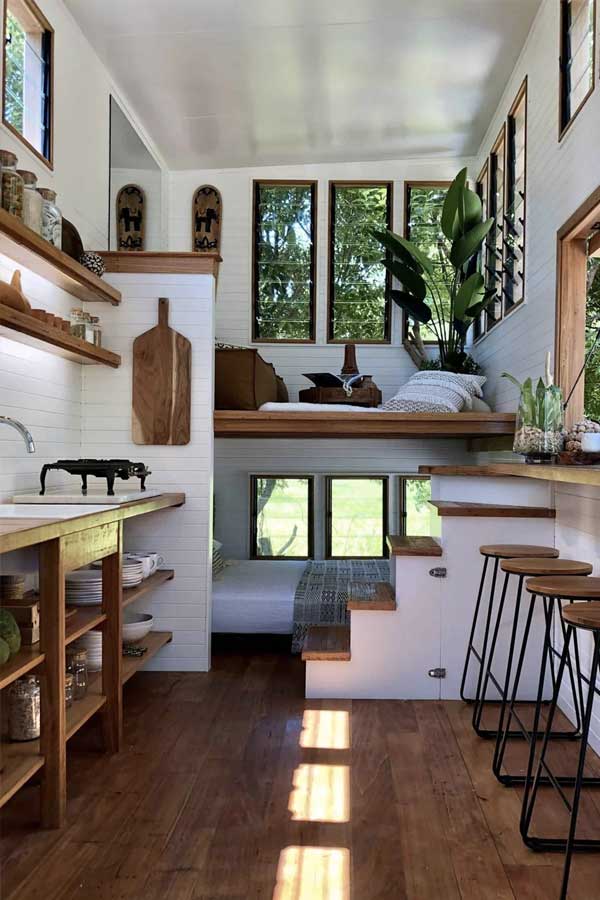 tiny home boho interior style ideas