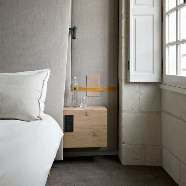 simple tiny home bedroom interior
