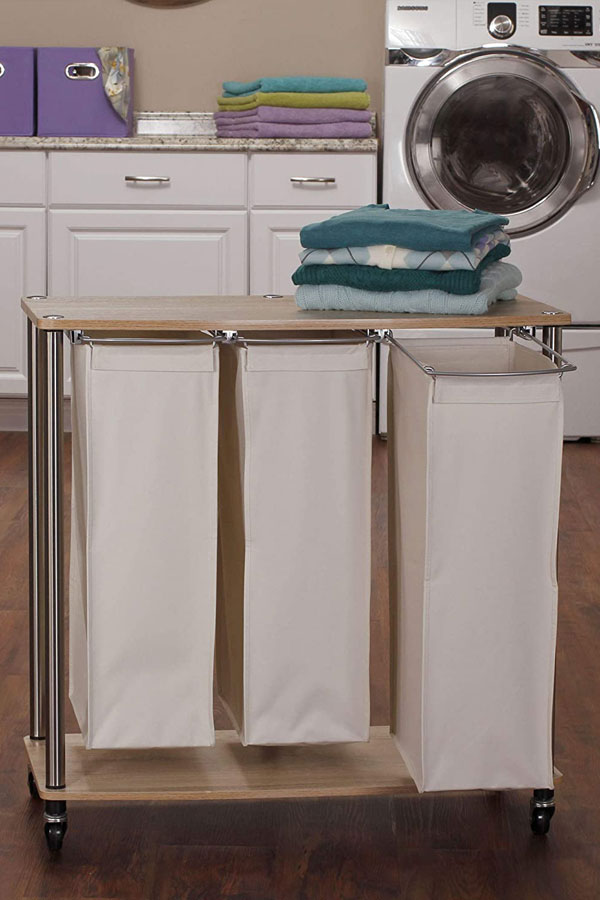 rolling laundry station