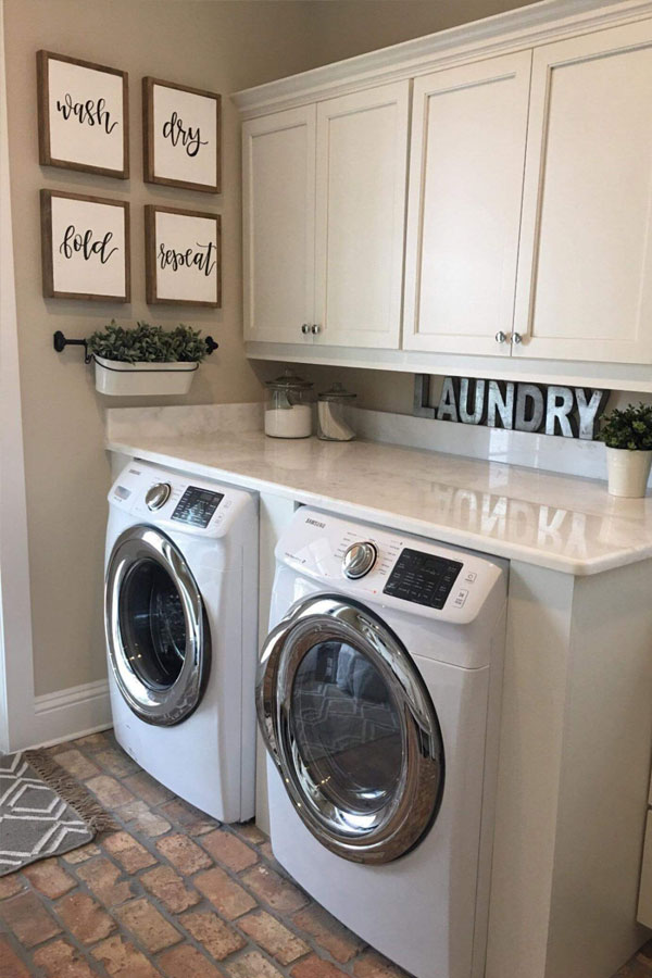 small room laundry station