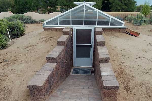 earth sheltered greenhouse
