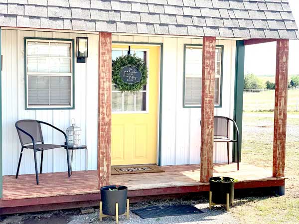 tiny house for rent fletcher oklahoma