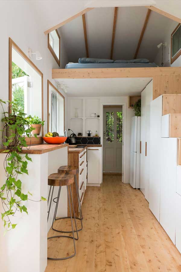 tiny house interior drywall