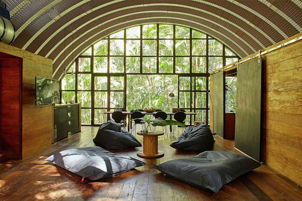 earthship living with view