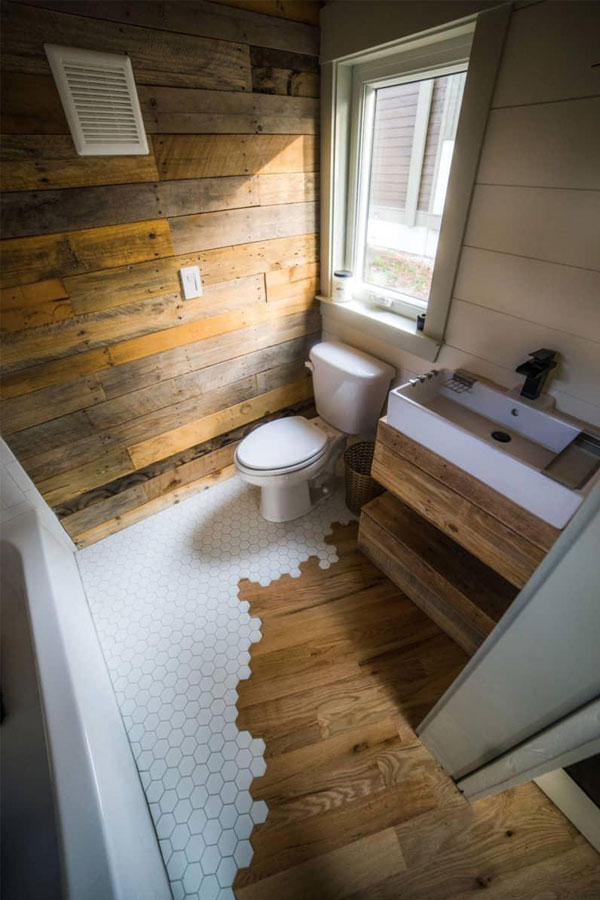 tiny house bathroom floor tile