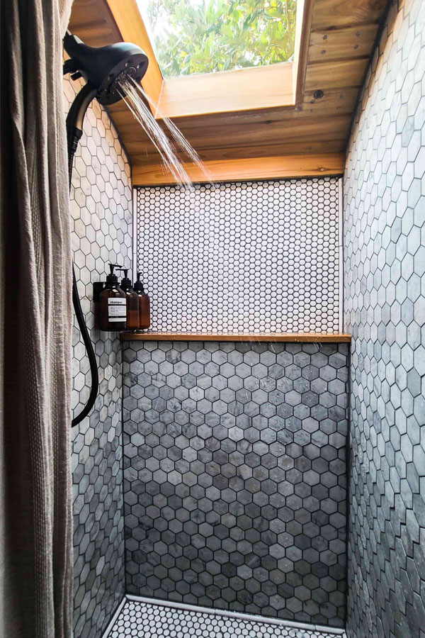 tiny house bathroom tile shower