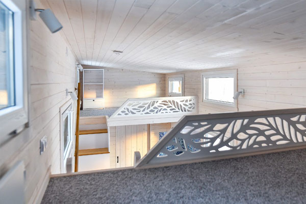 two lofts in tiny house