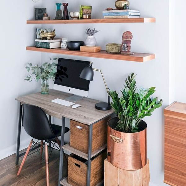 Simple Minimalist Dorm Room Desk