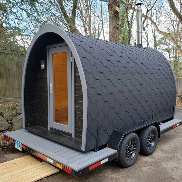 mobile tiny house sauna
