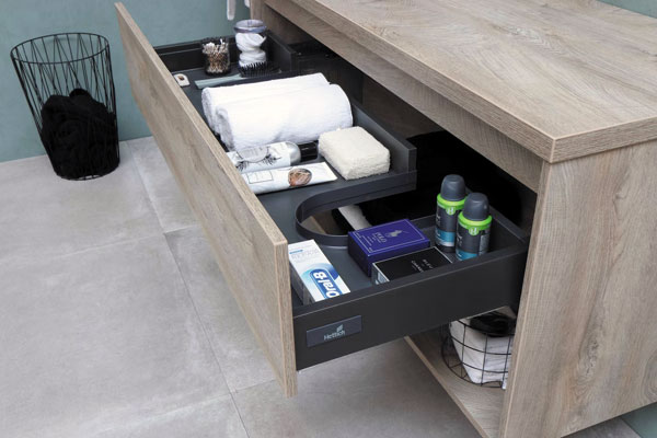 how to declutter bathroom vanity drawer contents