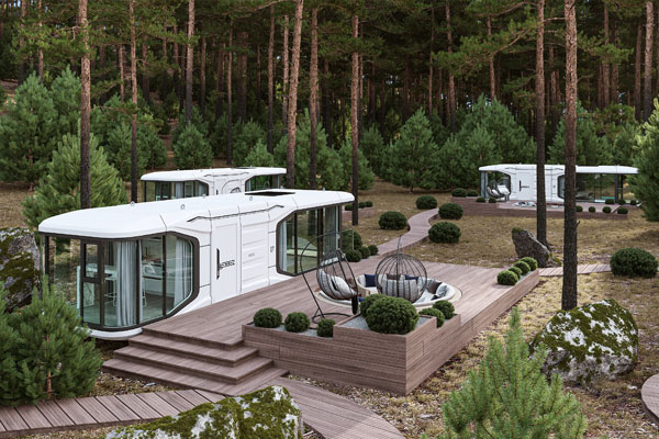 pod home as a guest house