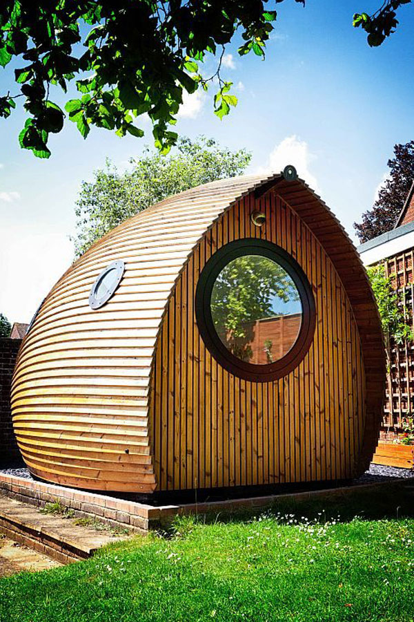 unique shaped house pod