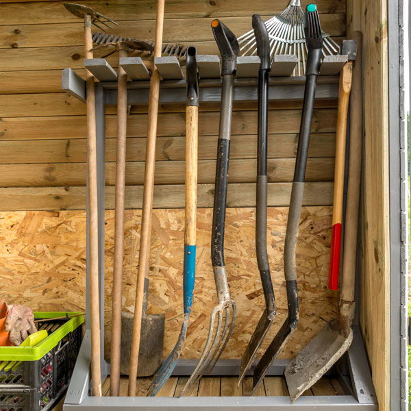 organizing garden tools for spring decluttering
