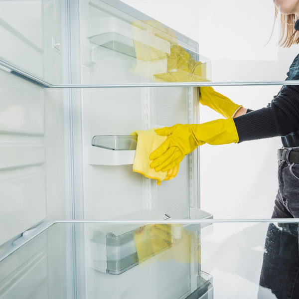 spring decluttering refrigerator