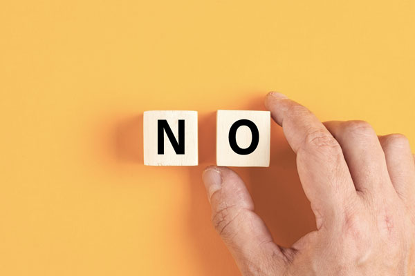 the power of saying no