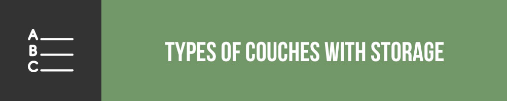 Types Of Couches With Storage