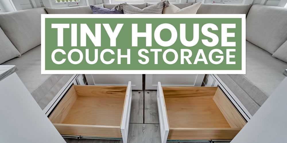 tiny house couch with storage
