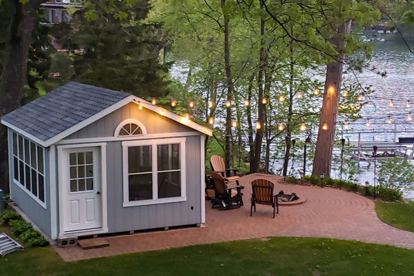 10 x 16 tiny house by the lake