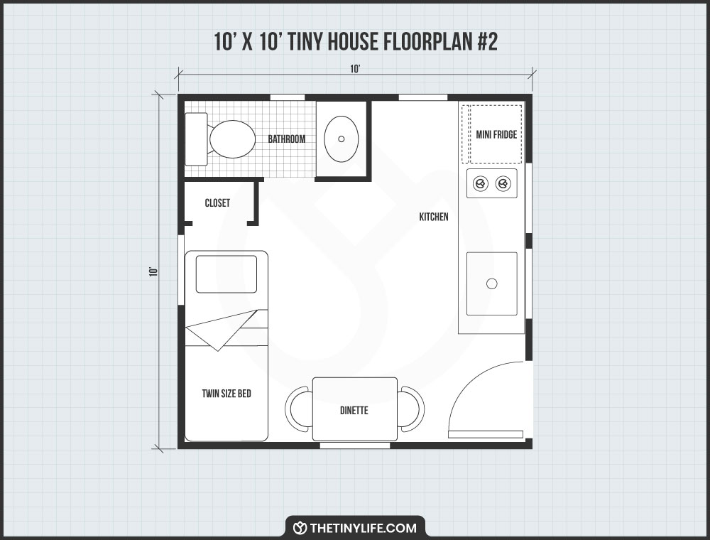 10x10 tiny house floorplan layout