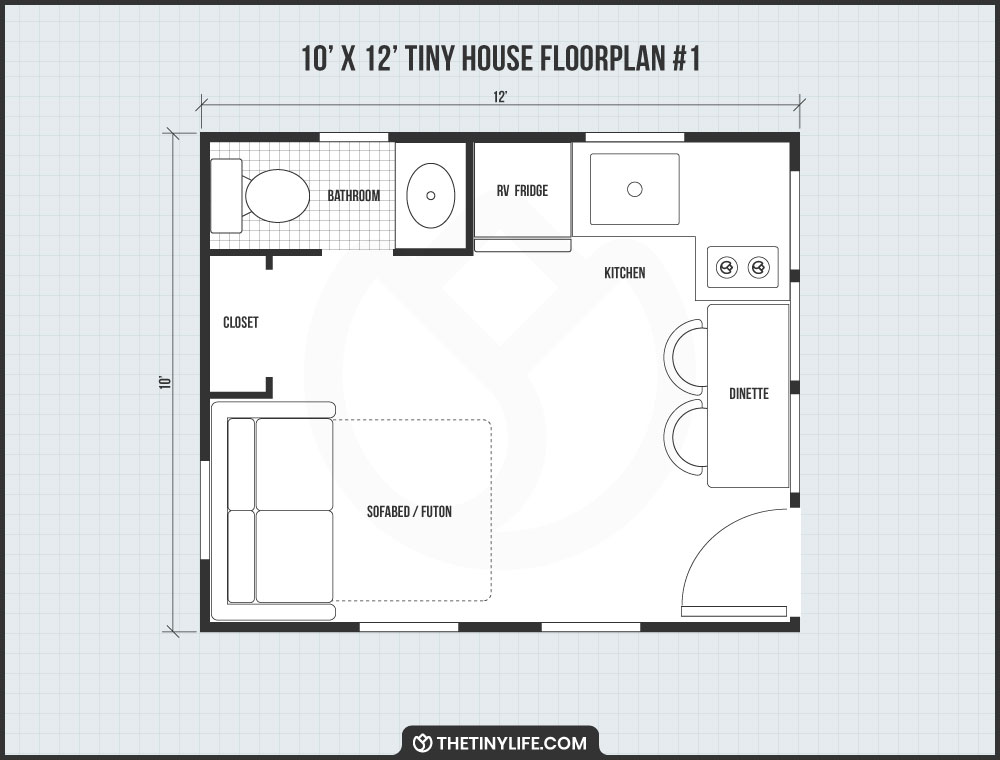 10 x 12 tiny house floorplan