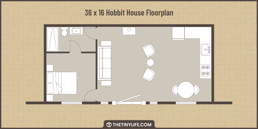 large hobbit house floorplan