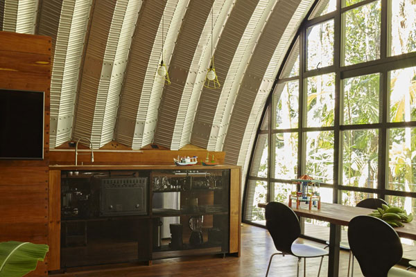 Quonset Hut Cabin Kitchen Example