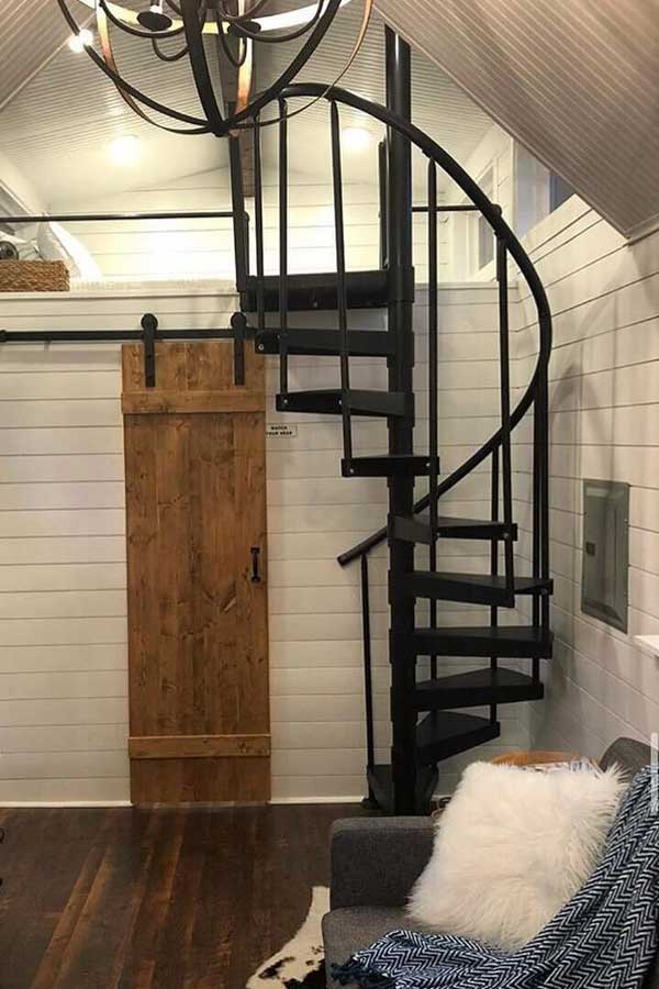 Tiny House Spiral Staircase Building Materials