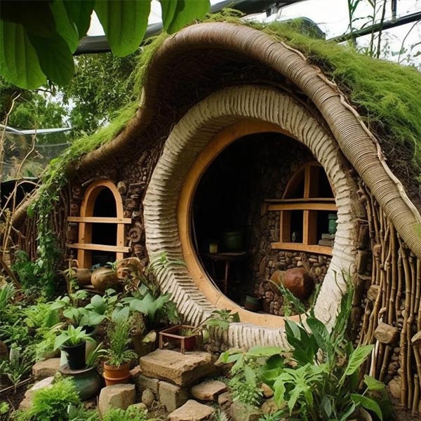 creative hobbit house design