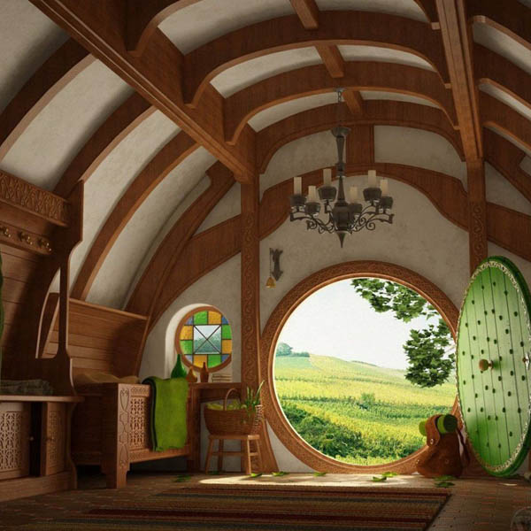 hobbit house entryway