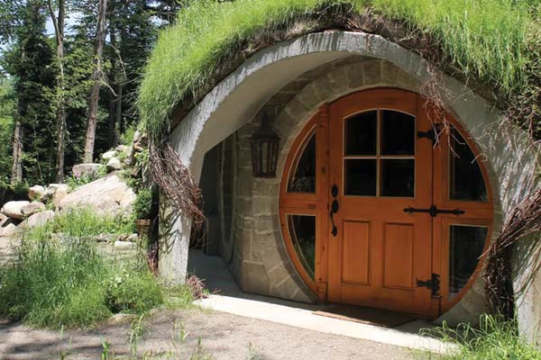 hobbit house exterior entrance