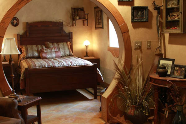 hobbit house master bedroom