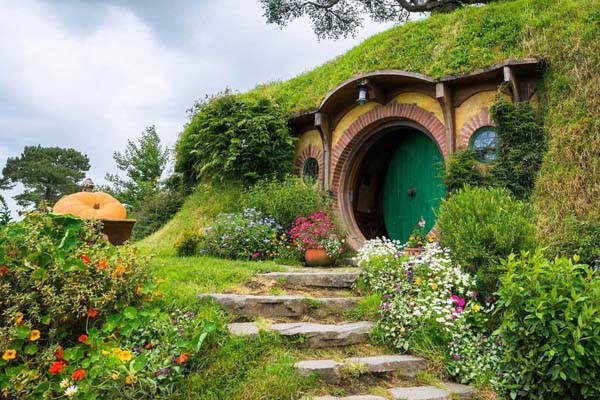 hobbit house on a hill