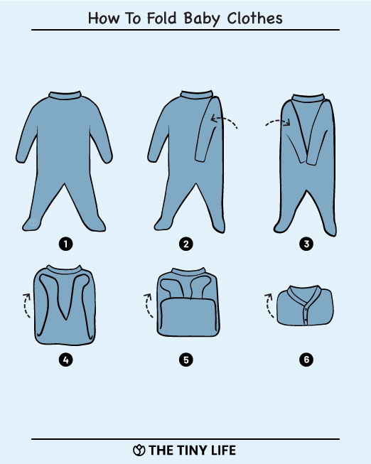 how to fold baby clothes