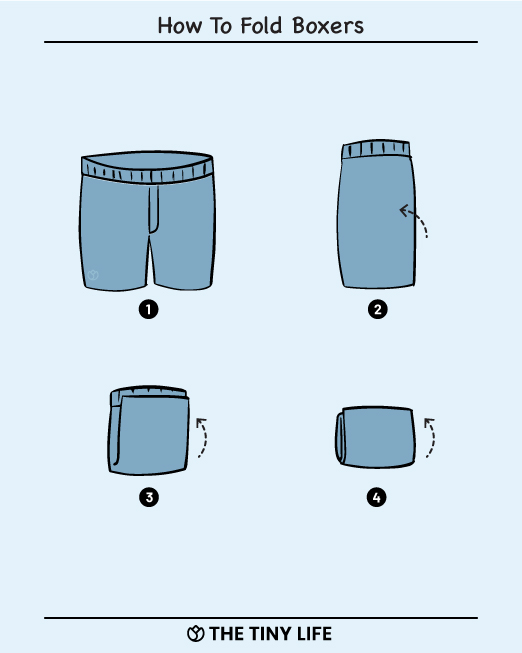 how to fold boxers