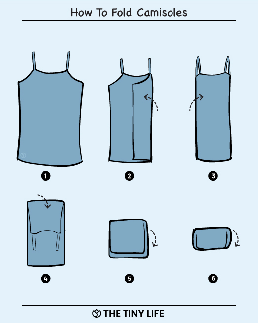 how to fold camisoles