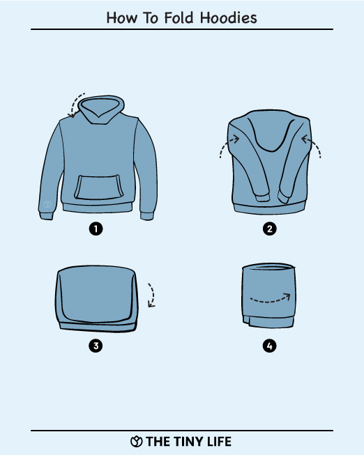 how to fold hoodies