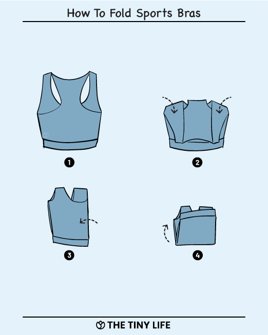 how to fold sports bras