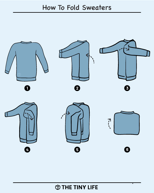 how to fold sweaters