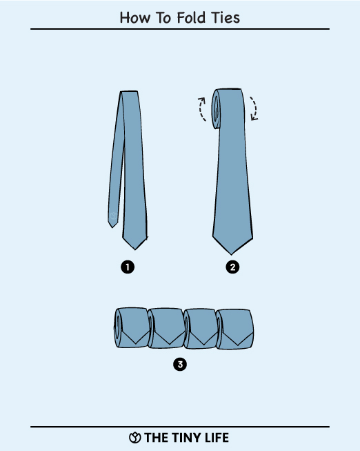 how to fold ties