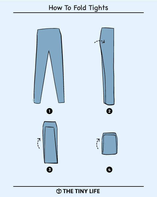 how to fold tights