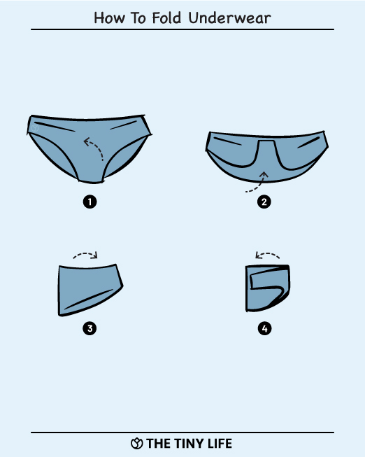 how to fold underwear